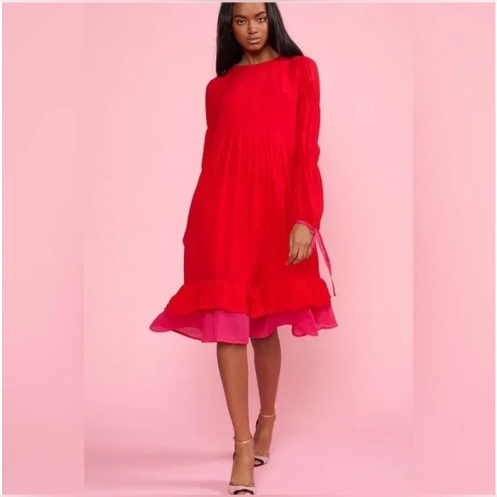 Cynthia Rowley ‘Isla’ Lenox silk Pintuck Drexz